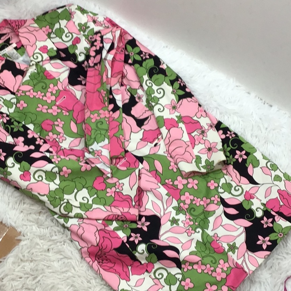 Aldo Trevi vintage floral long blazer jacket 8 - Picture 10 of 10
